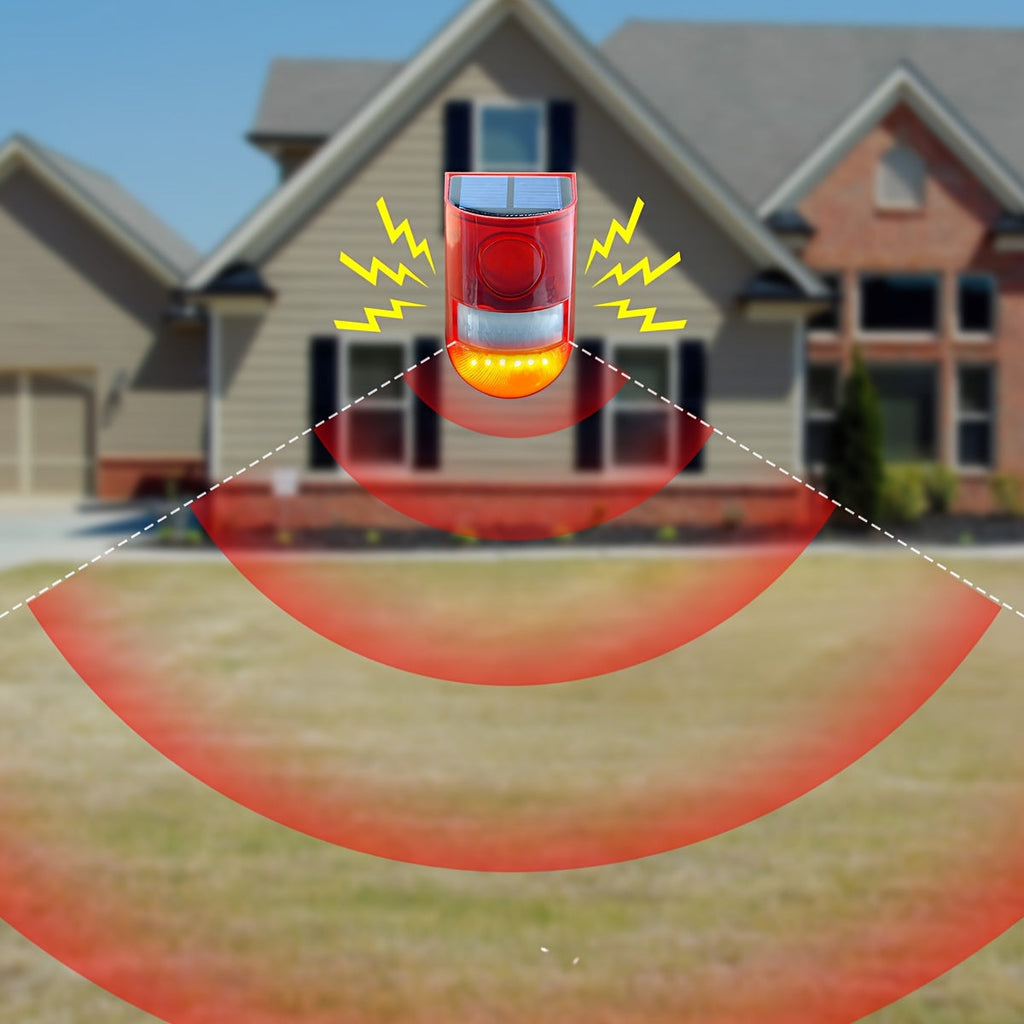 Solar Alarm Lamp with Motion Sensor Siren
