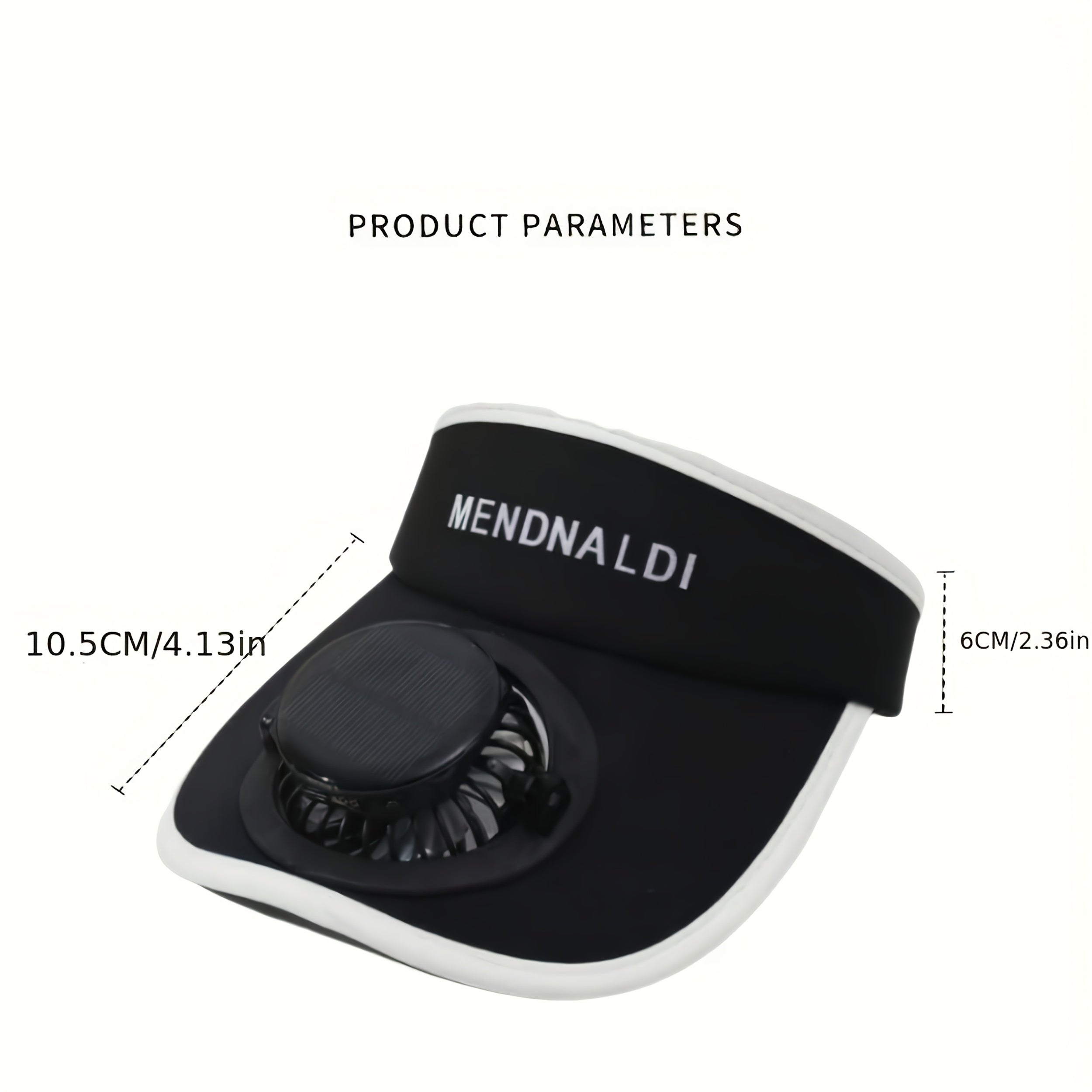 NNETM Solar & USB Rechargeable Fan Hat for Outdoor Use