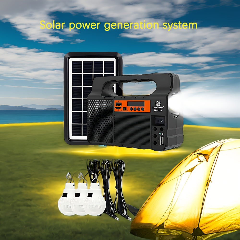 Outdoor Solar Power Searchlight for Camping