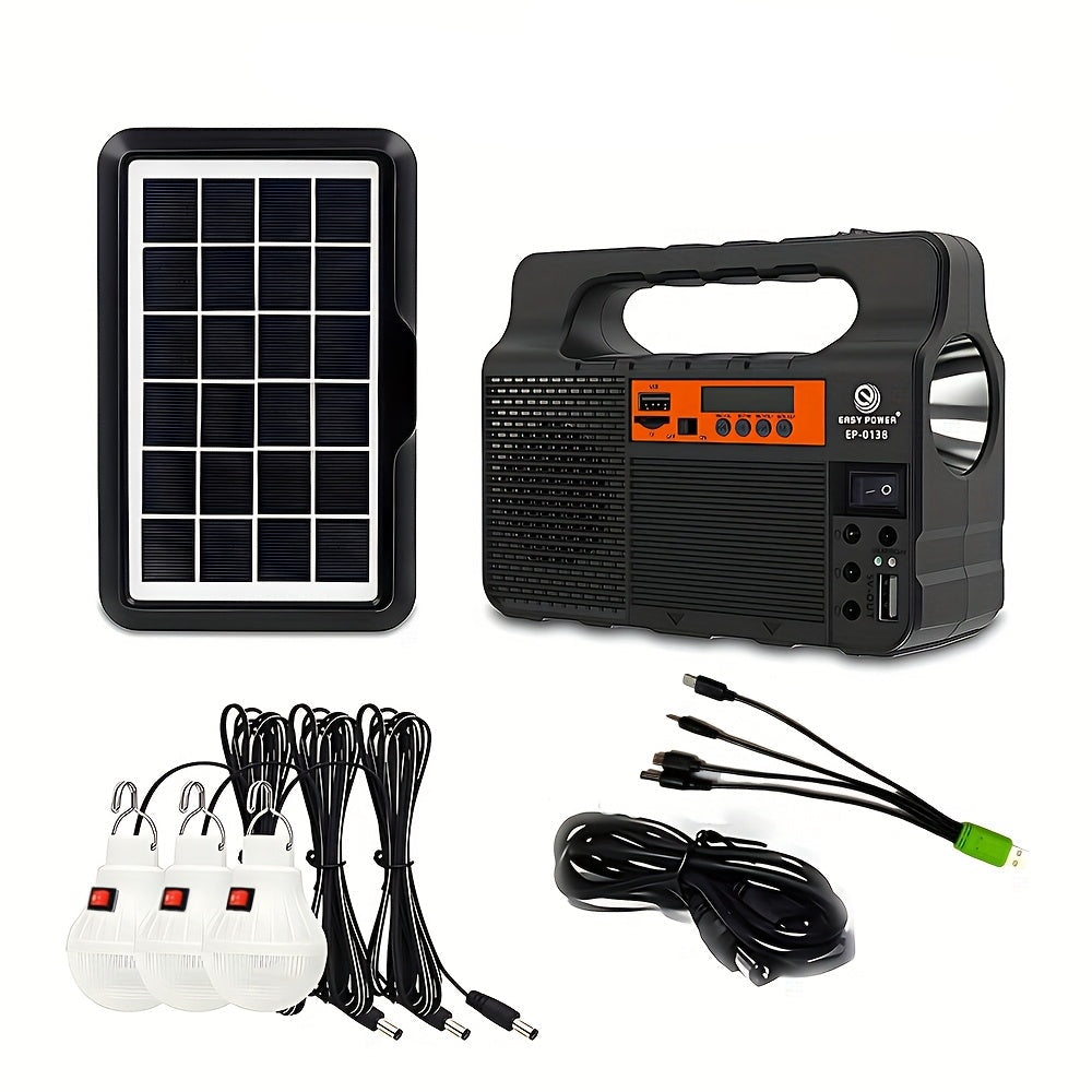 Outdoor Solar Power Searchlight for Camping