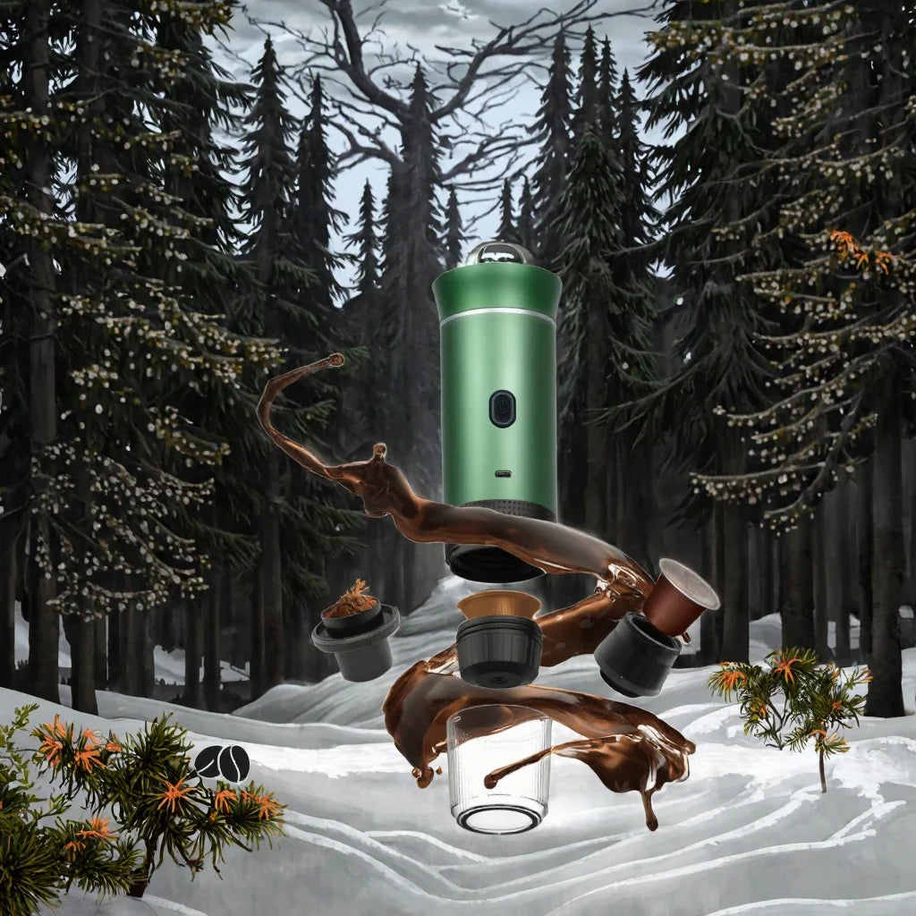 Italian-Style Small Portable Eco-Friendly Home Coffee Machine Espresso Outdoor Camping