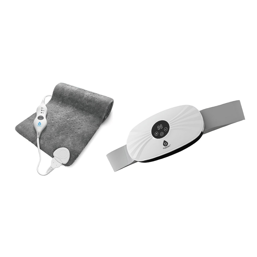 Extra Large Heating Pad & Rechargeable Stomach & Back Massager