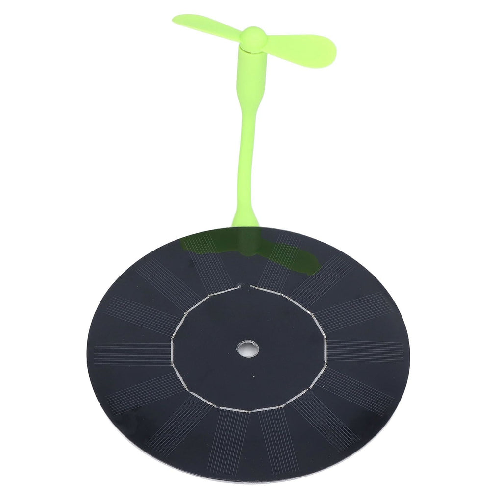 Small USB Car Fan Multifunction Round Monocrystalline Silicone Solar Powered Car Exhaust Fan 5W