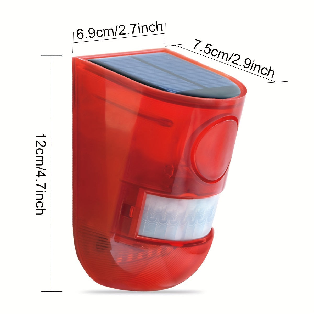 Solar Alarm Lamp with Motion Sensor Siren