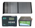 Bioenno Power Portable Solar Panel, Charge Controller and Battery Packages
