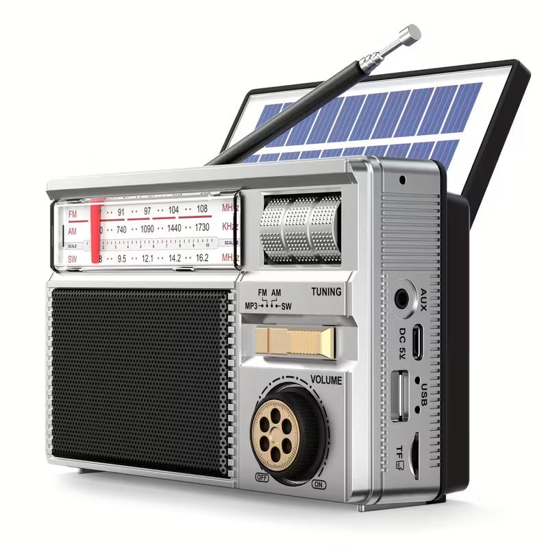 Portable Multifunctional Radio FM/AM/BT/Solar