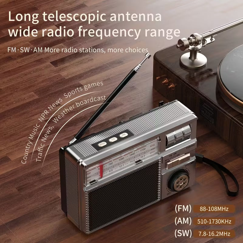 Portable Multifunctional Radio FM/AM/BT/Solar